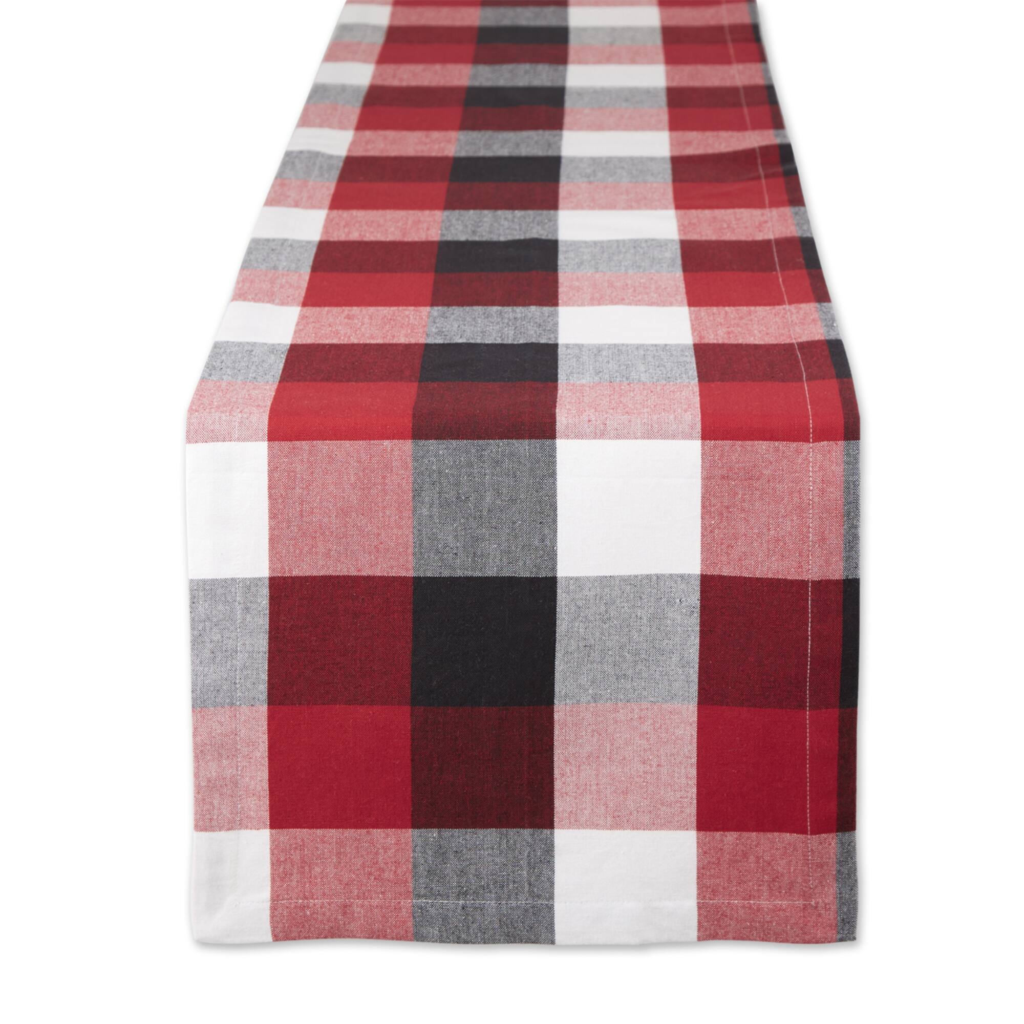 DII® 108" Tri-Color Check Table Runner